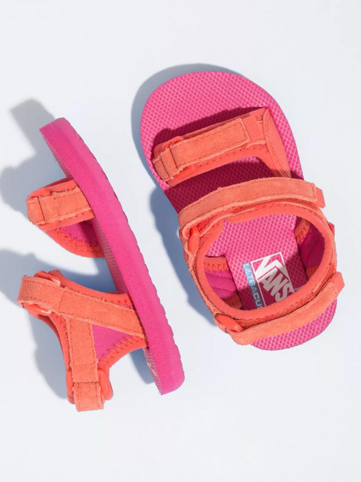 Pink discount strap vans